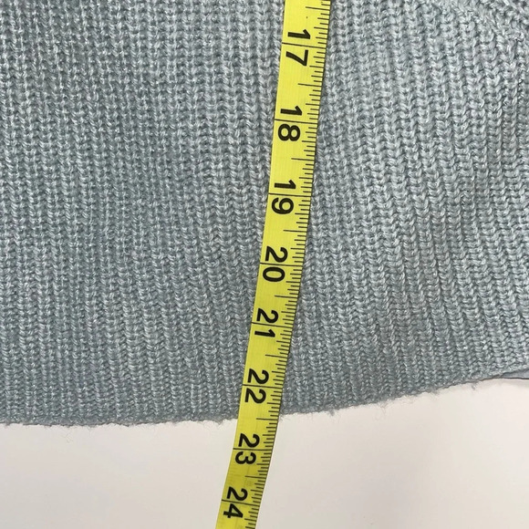 Lucky Brand Mint Green Metallic Knit Lined Pullover Sweater Small Women’s - Picture 10 of 13